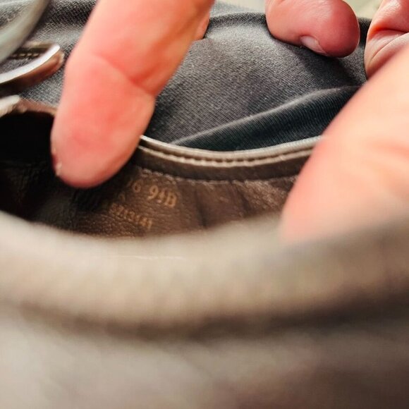 Cole Haan Women's Milly Wedge Pump Size 9.5 Brown LeatherPatent Toe Bow Accent - Picture 11 of 11